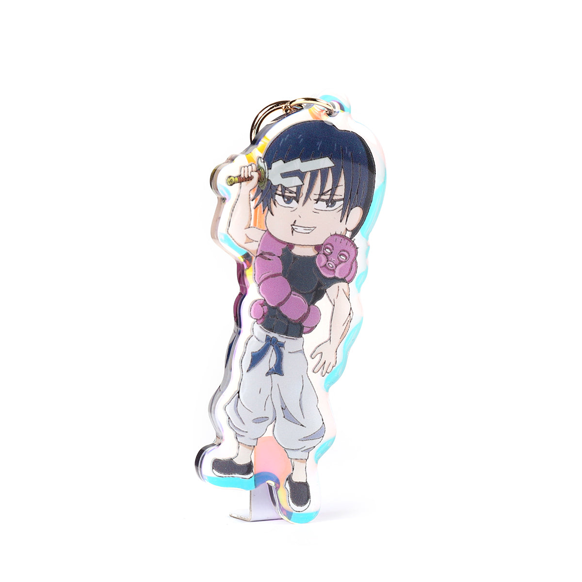Toji- Jujutsu Kaisen- Keychain Epoxy acrylic keychains / Rainbow finish