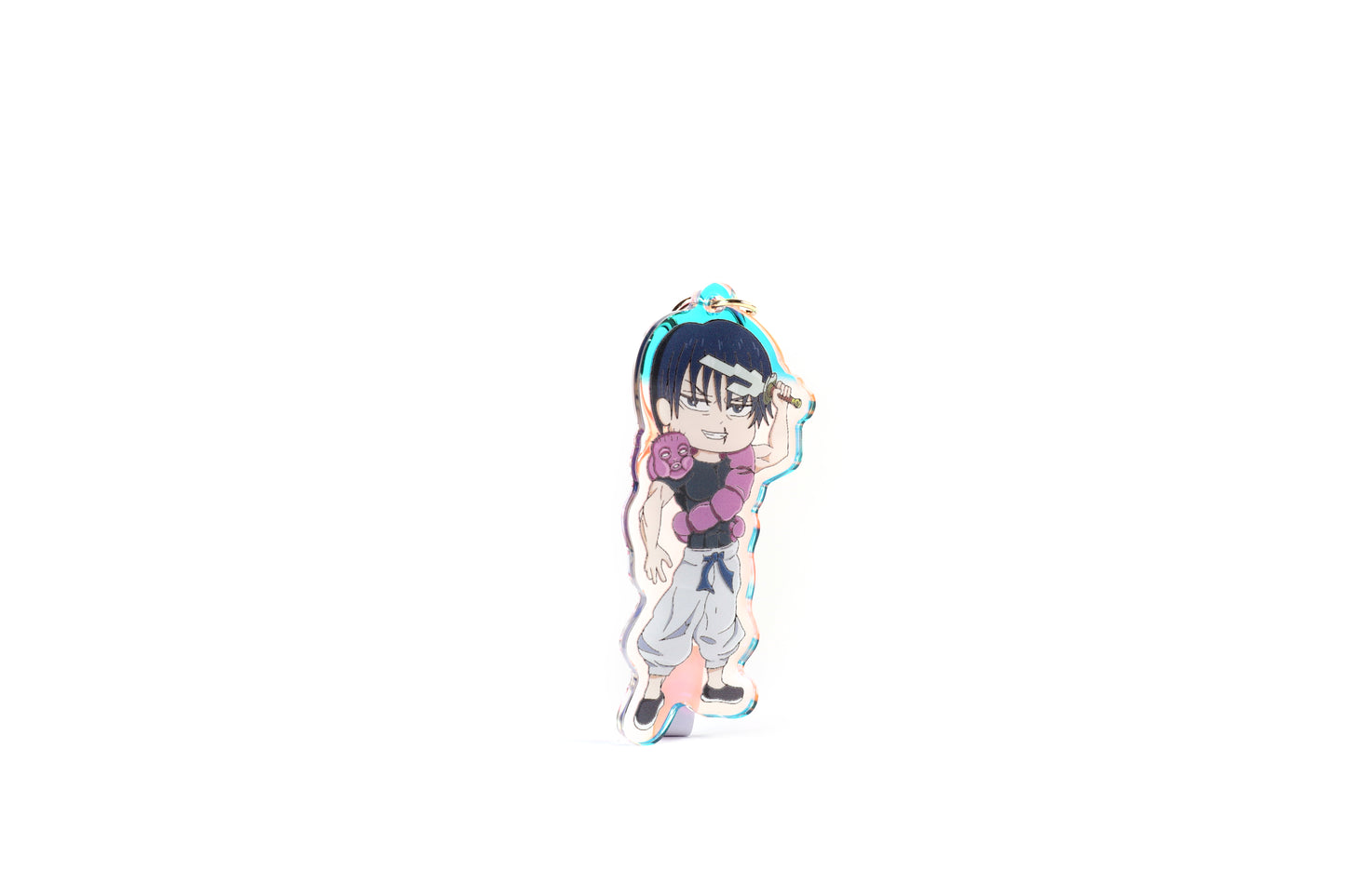 Toji- Jujutsu Kaisen- Keychain Epoxy acrylic keychains / Rainbow finish