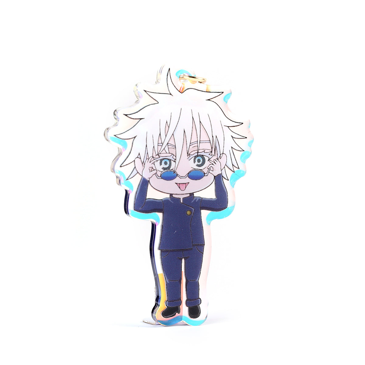 Gojo Saturo- Jujutsu Kaisen- Keychain Epoxy acrylic keychains / Rainbow finish