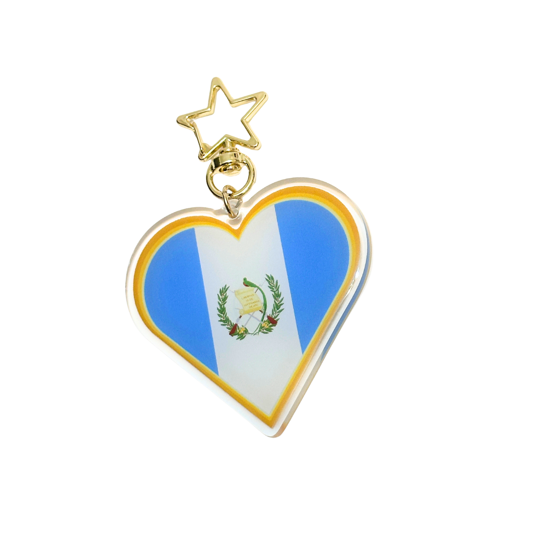Central America Flags Keychains