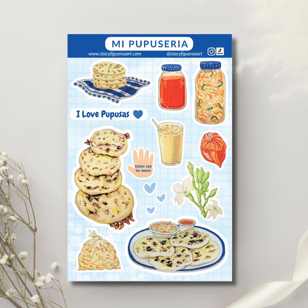 Mi Pupuseria Sticker Sheet