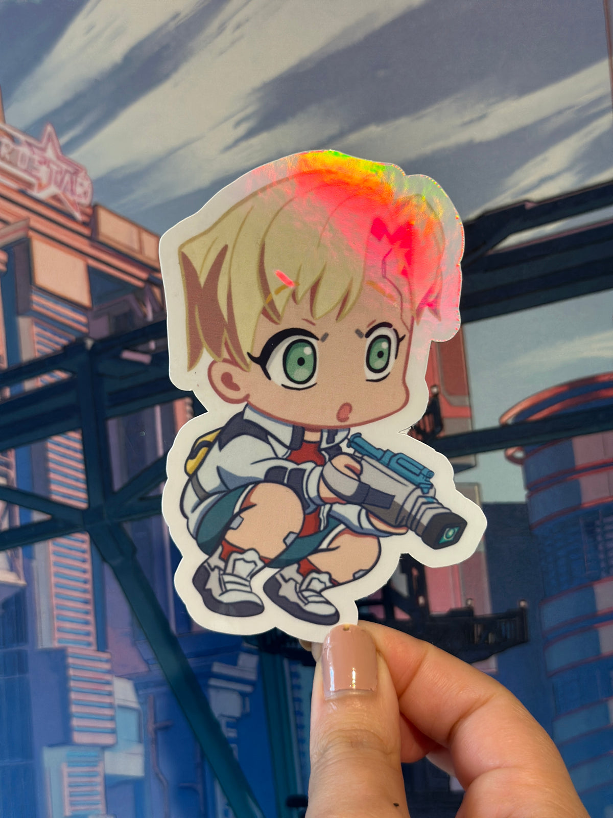 CAMERA BOY CYBERPUNK 4IN STICKER