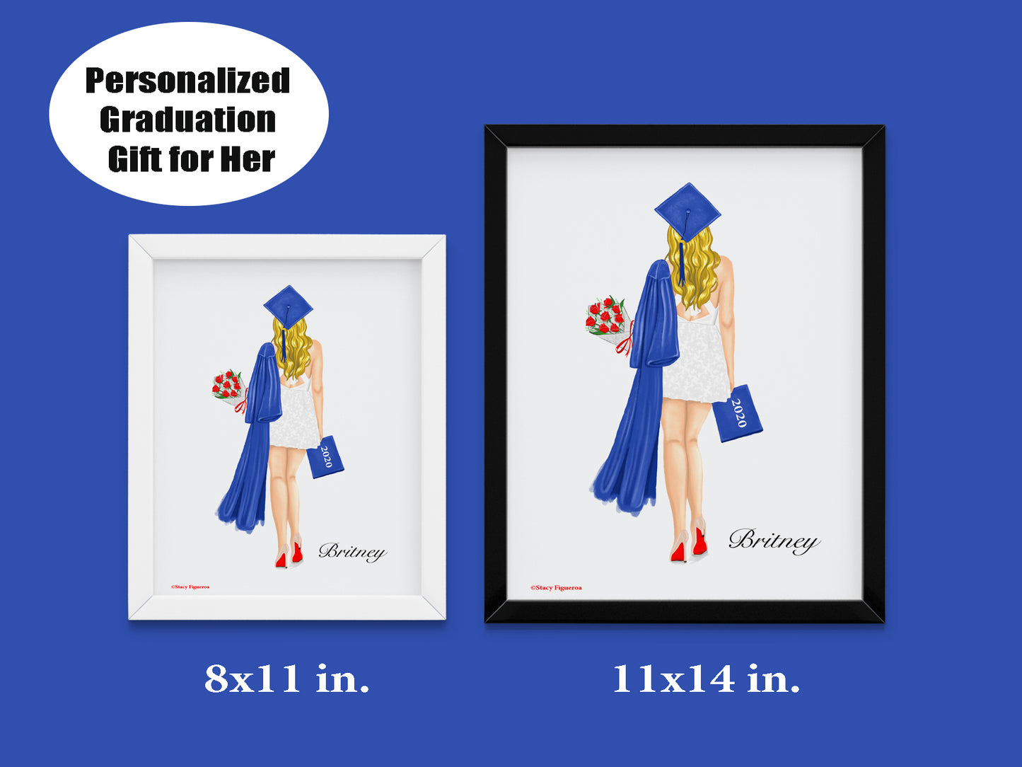 Student Graduate Class of 2020 Blonde Hair