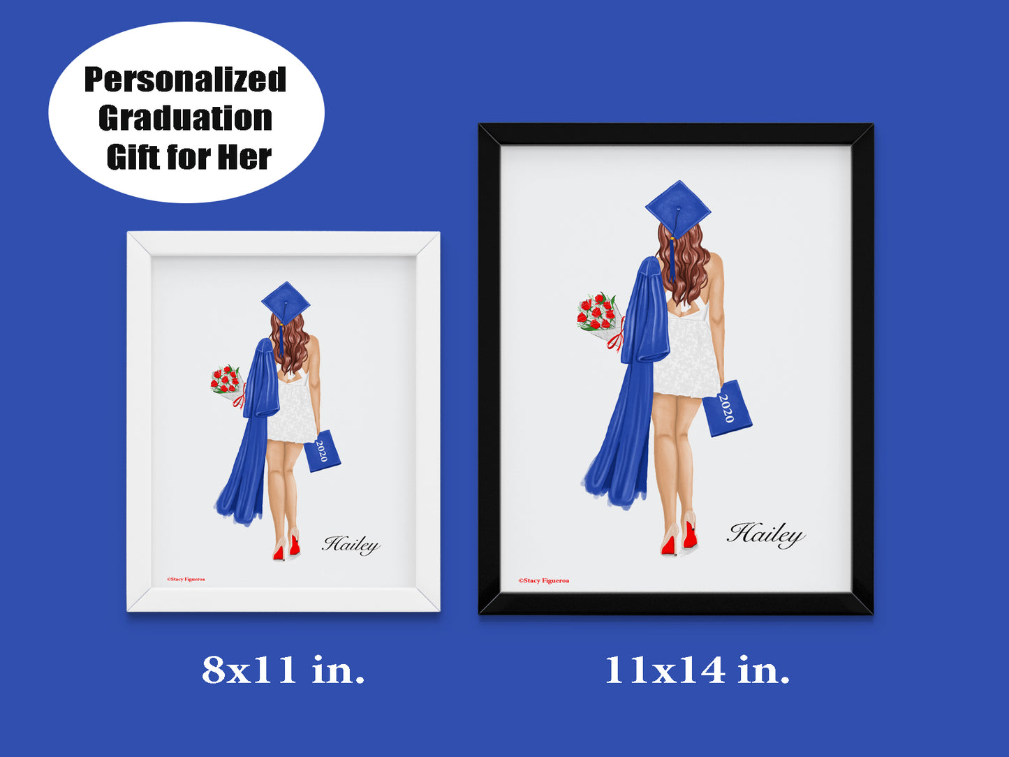 Student Graduate Class of 2020 Brunette Hair