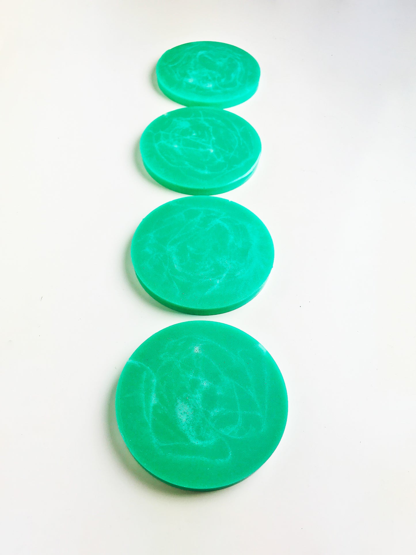 Green Tie Dye Coasters