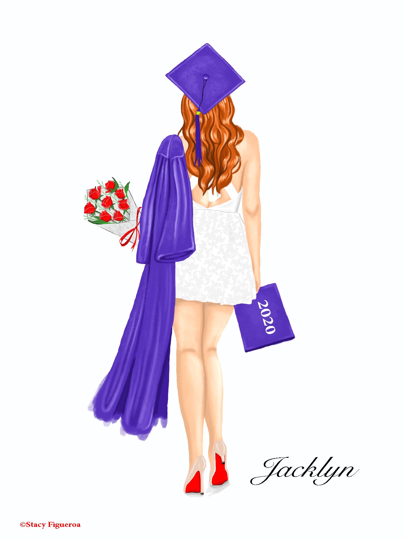 Student Graduate Class of 2020 Red Hair