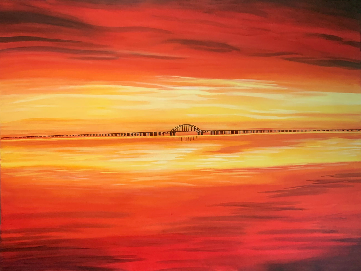The Great South Bay Canvas Painting 36x48in.