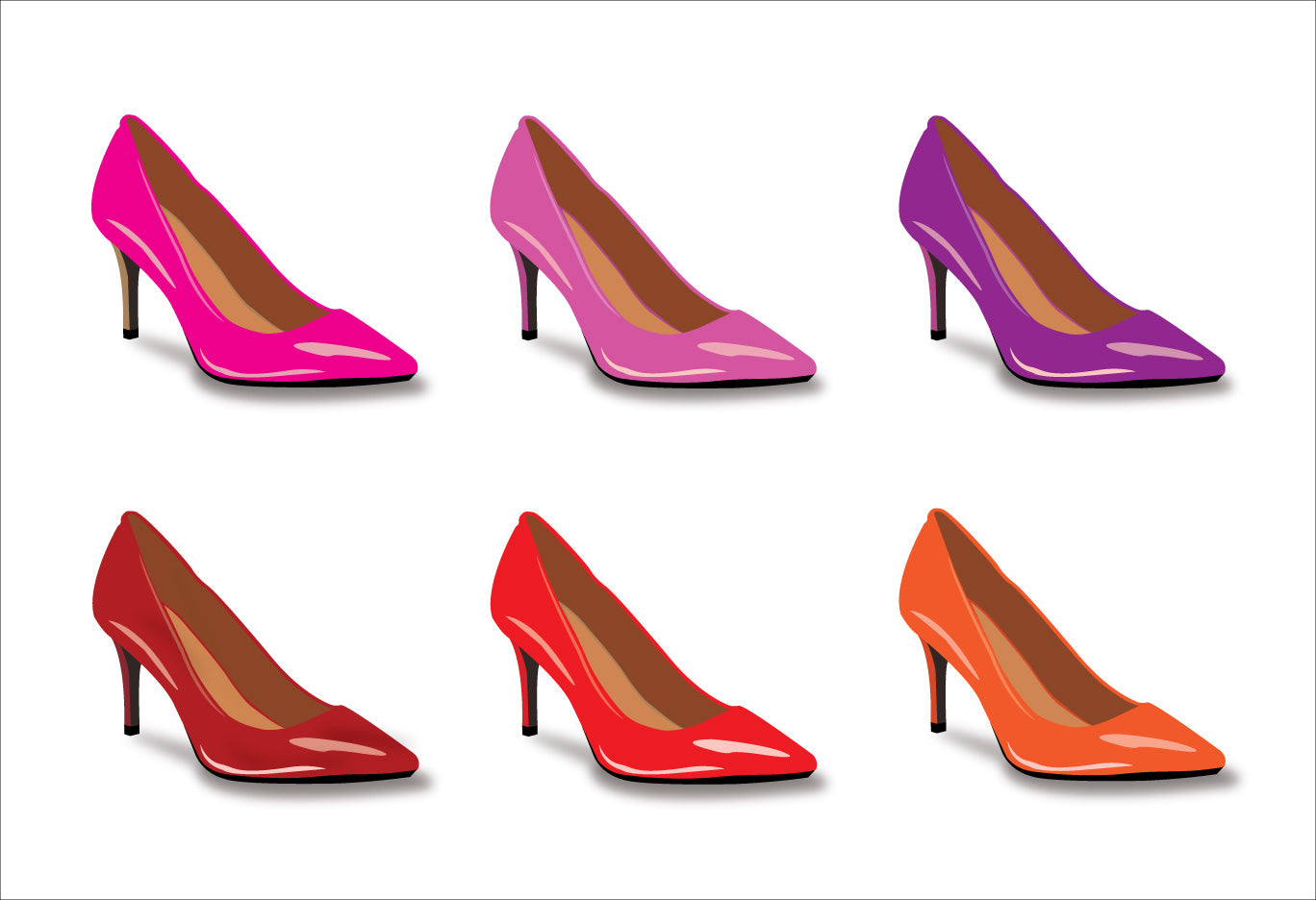 Variation Red Hot Pinks Classic Heels