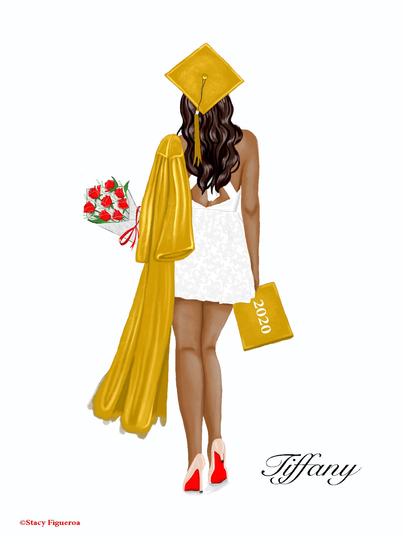 Student Graduate Class of 2020 Espresso Hair