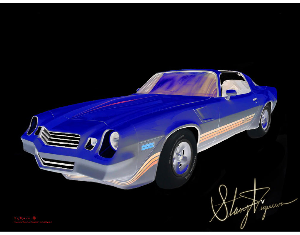 1979 Camaro Z28 T-Top Blue and Gold