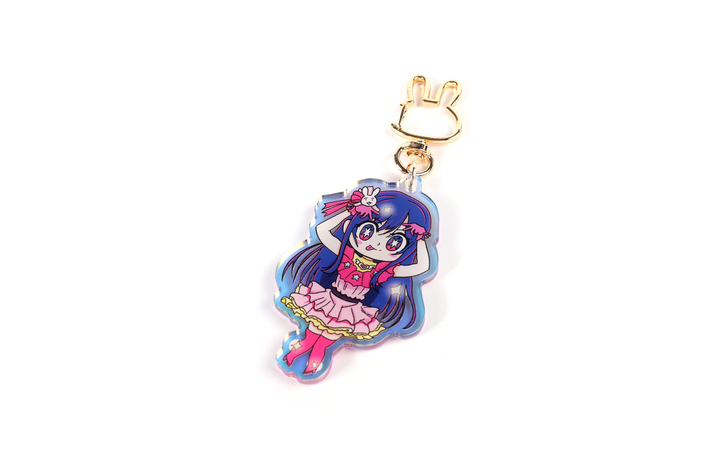 Hoshino Ai Oshi no ko Keychain Epoxy acrylic keychains / Rainbow finish