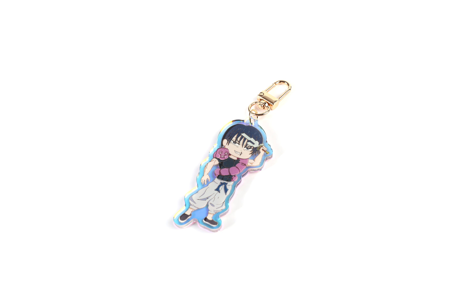 Toji- Jujutsu Kaisen- Keychain Epoxy acrylic keychains / Rainbow finish