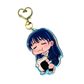 Blue Foodie Girl Onigiri Epoxy Rainbow Acrylic Keychain