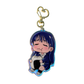 Blue Foodie Girl Onigiri Epoxy Rainbow Acrylic Keychain