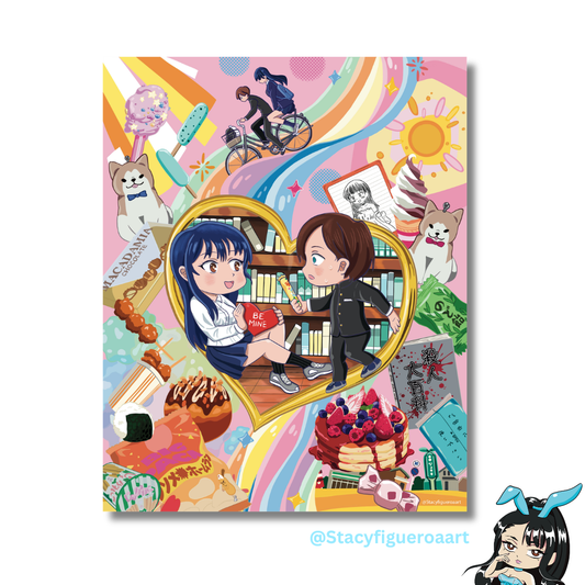 Foodie Duo Sweet Hearts- Art Print