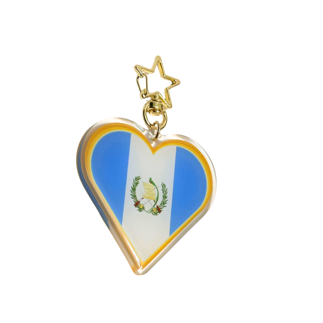 Central America Flags Keychains