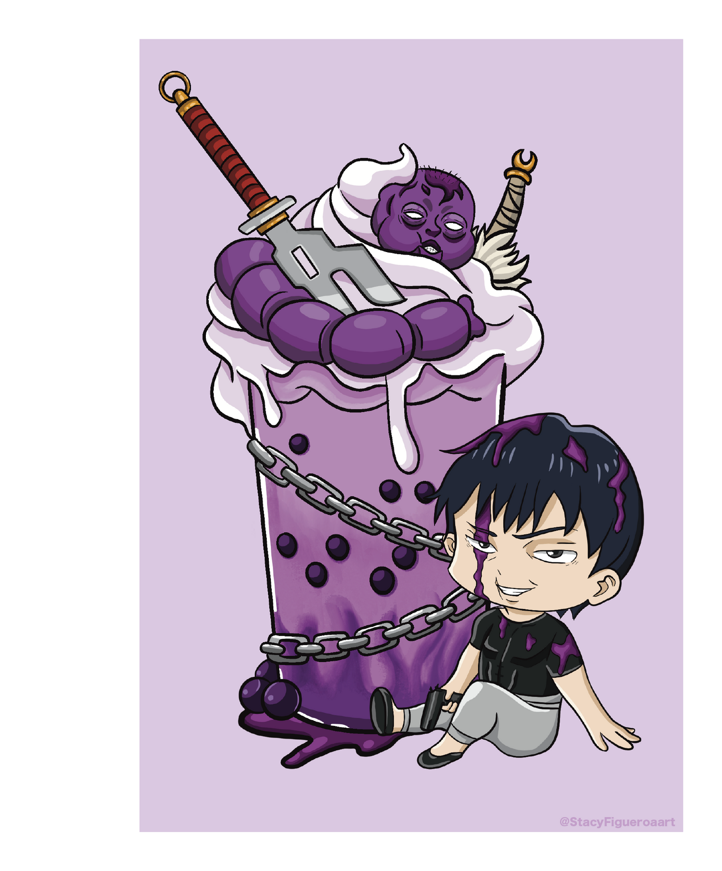 Toji Ube Drink Art Print