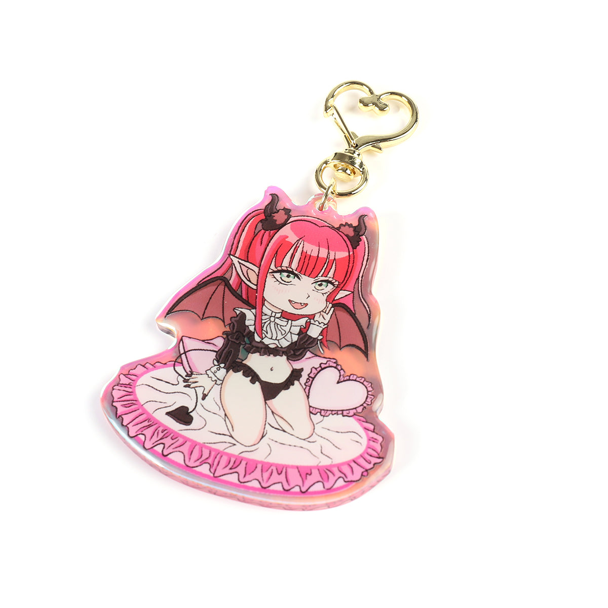 Marin Kitagawa Liz Succubus- My dress up darling- Keychain Epoxy acrylic keychains / Rainbow finish