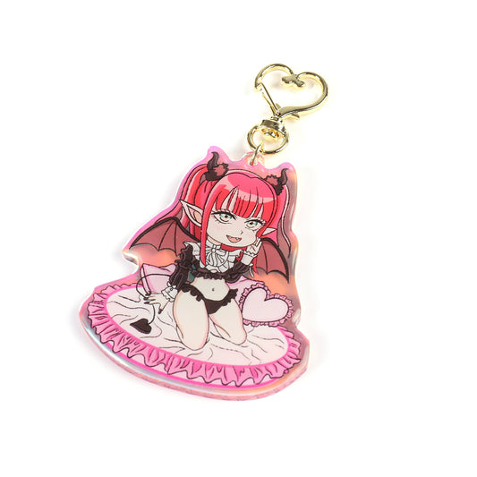 Marin Kitagawa Liz Succubus- My dress up darling- Keychain Epoxy acrylic keychains / Rainbow finish