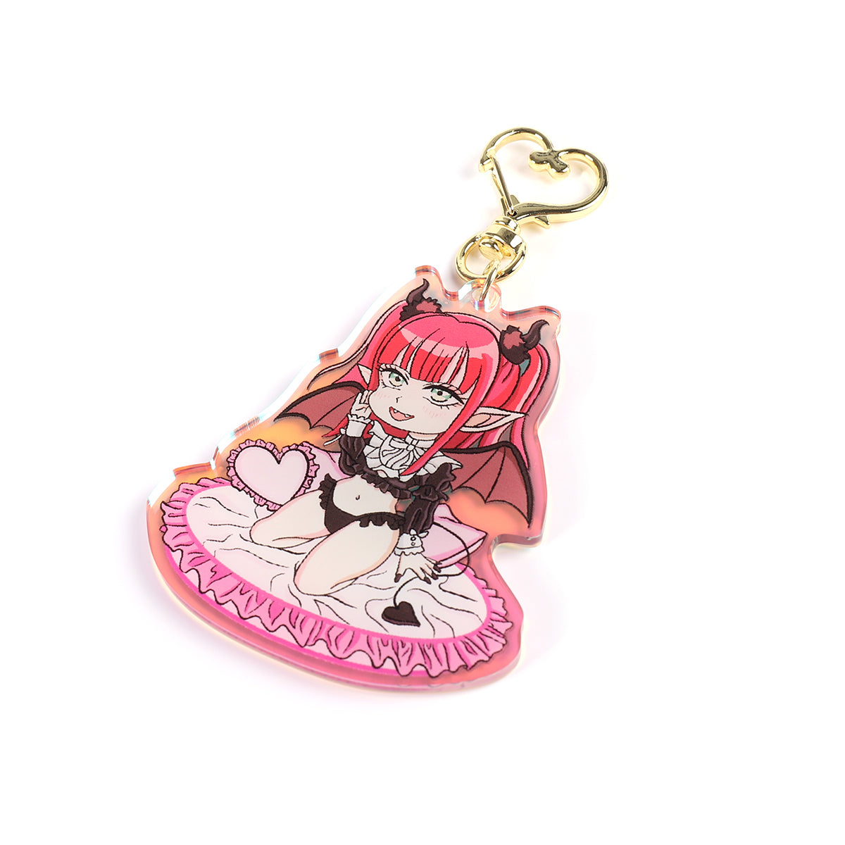 Marin Kitagawa Liz Succubus- My dress up darling- Keychain Epoxy acrylic keychains / Rainbow finish