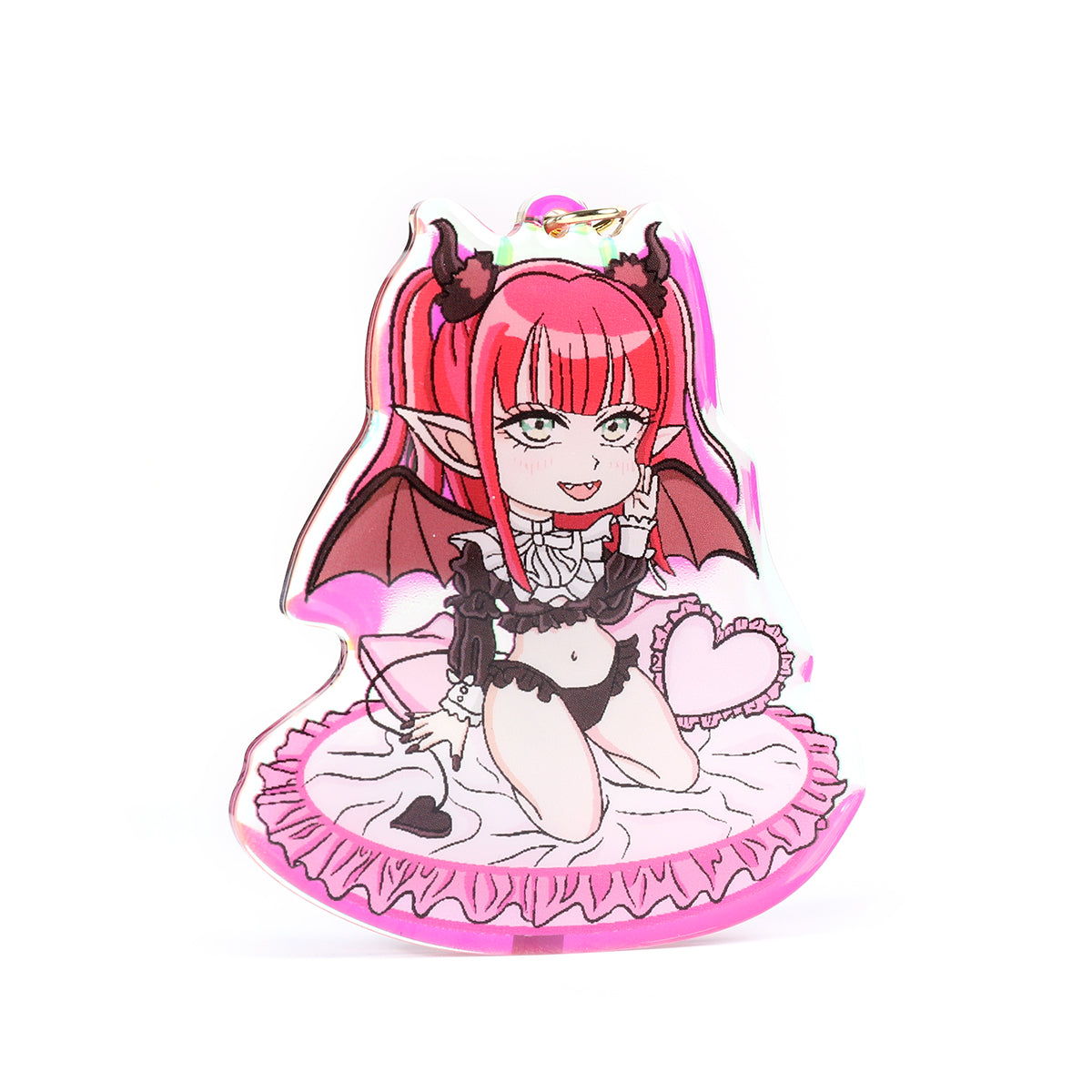 Marin Kitagawa Liz Succubus- My dress up darling- Keychain Epoxy acrylic keychains / Rainbow finish