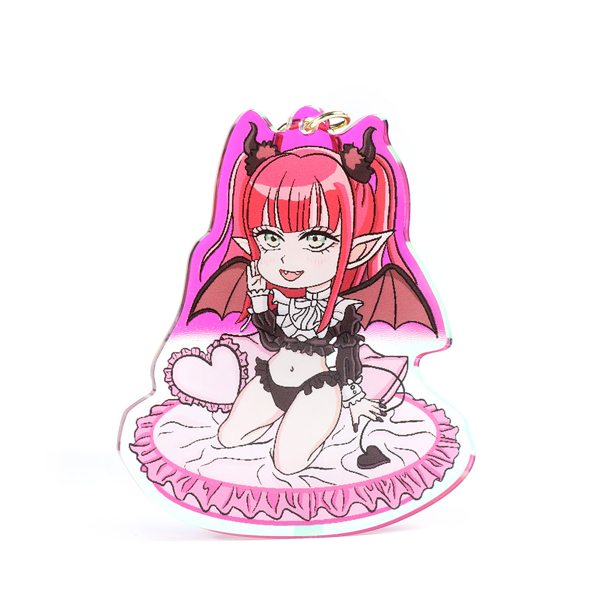 Marin Kitagawa Liz Succubus- My dress up darling- Keychain Epoxy acrylic keychains / Rainbow finish
