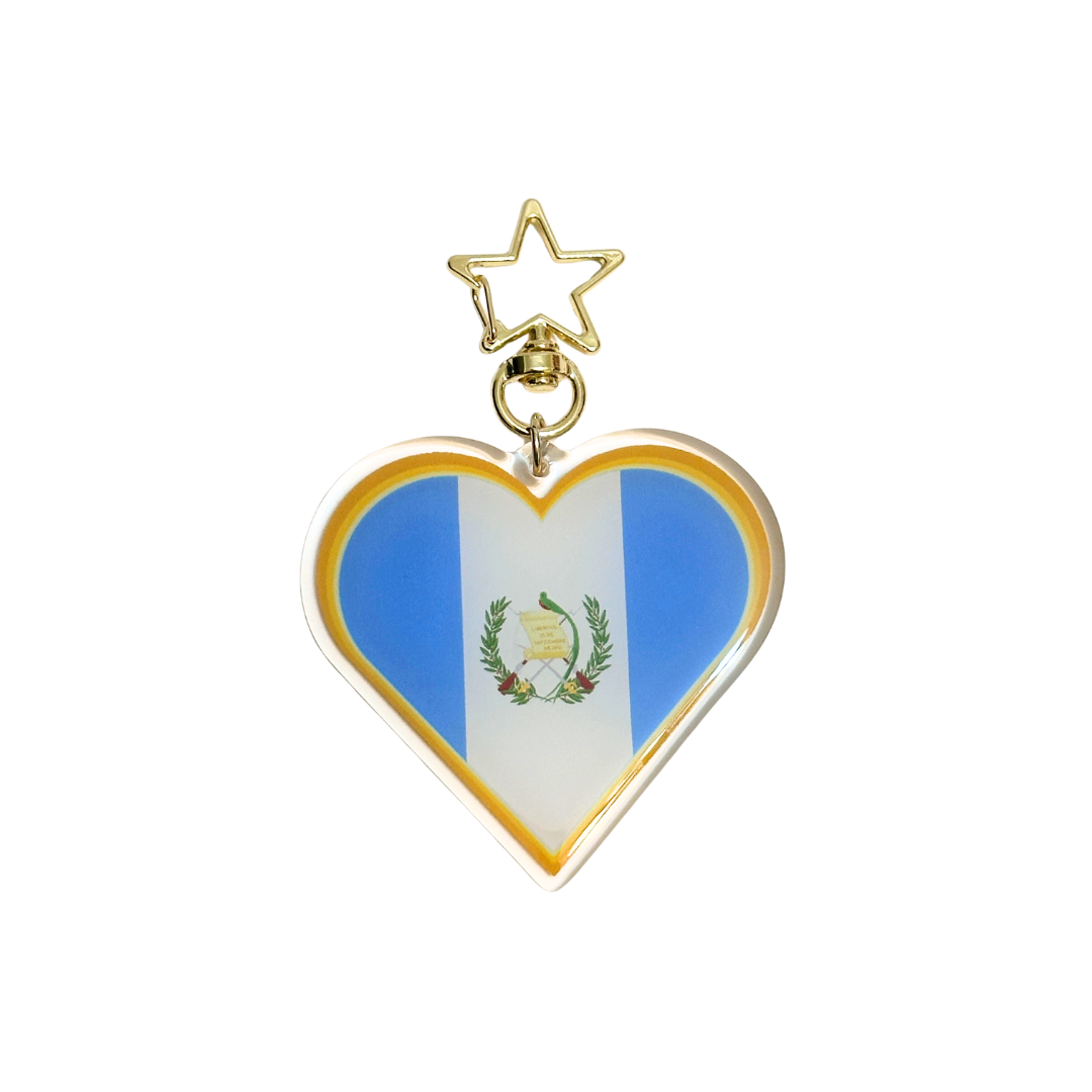 Central America Flags Keychains