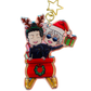 Geto Suguru X Gojo Saturo Christmas- Jujutsu Kaisen- Epoxy Holographic Acrylic Keychain
