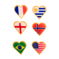 I Love My Country Pins