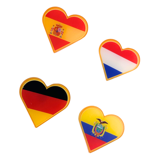 I Love My Country Pins
