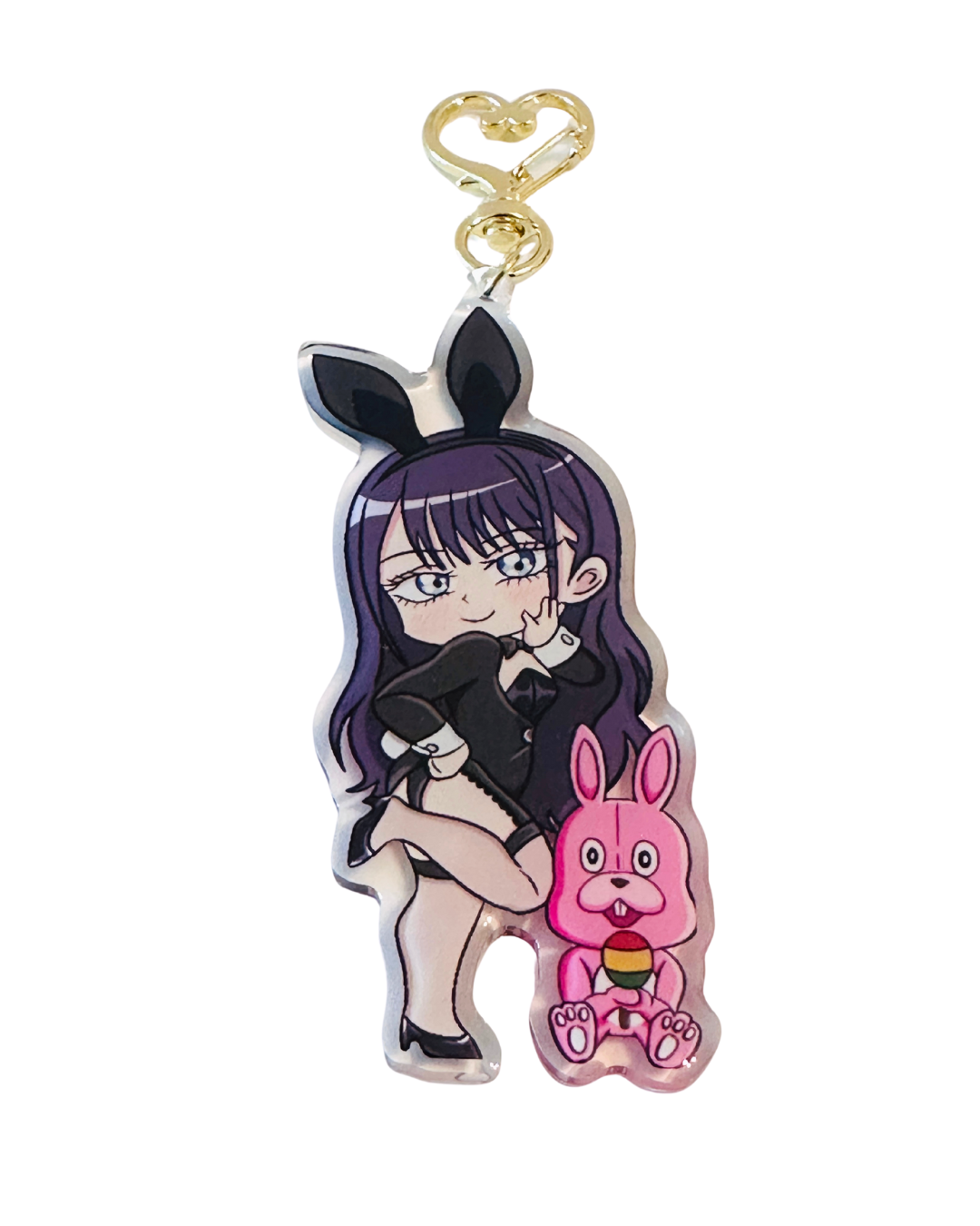 Marin Kitagawa Blue Blonde Bunny- My Dress up Darling- Double Epoxy Acrylic Keychain