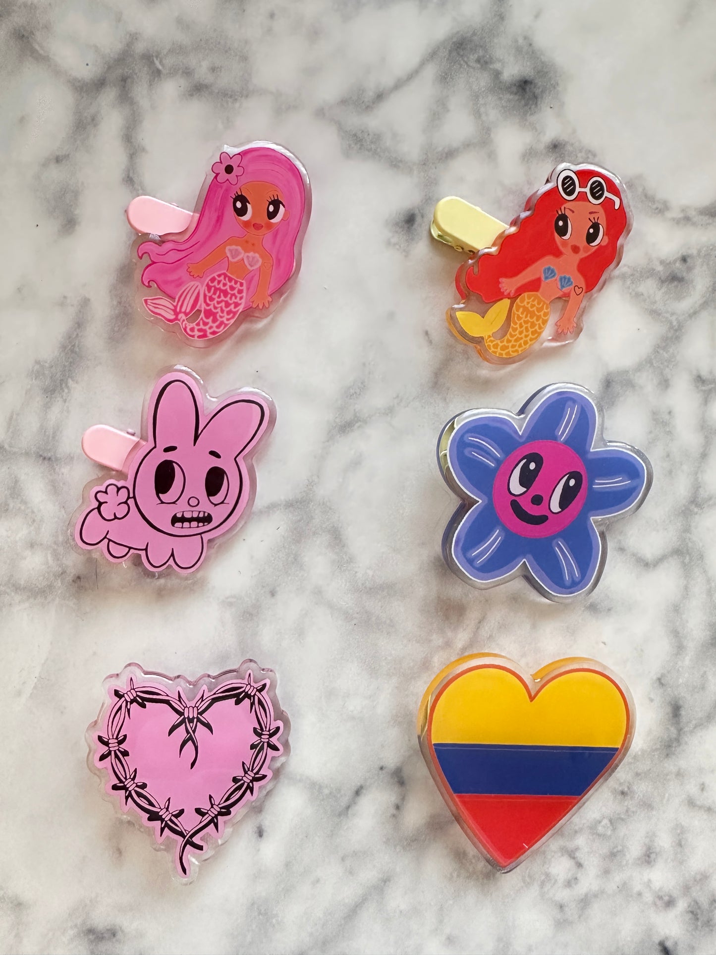 Karol G Bichota Three Hair Clips