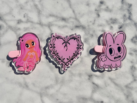 Karol G Bichota Three Hair Clips