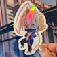 PINK CYBERPUNK GIRL 4IN STICKER