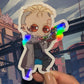 Blonde Cyberpunk Man 4 in Sticker