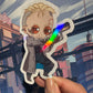 Blonde Cyberpunk Man 4 in Sticker