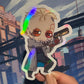 Blonde Cyberpunk Man 4 in Sticker