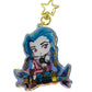 Jinx- Arcane- Keychain Epoxy acrylic keychains / Rainbow finish