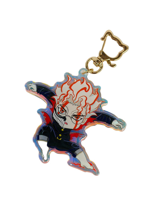 Okarun- Dandadan- Keychain Epoxy acrylic keychains / Rainbow finish