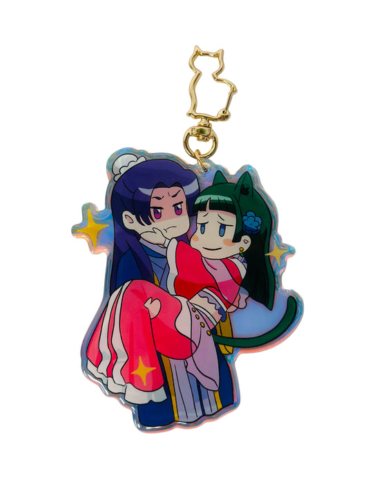 Jinshi and MaoMao -The Apothecary Diaries -Epoxy acrylic keychains