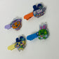 Tamagotchi Easter- Epoxy acrylic Hair Clips / Glitter finish