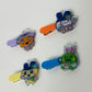 Tamagotchi Easter- Epoxy acrylic Hair Clips / Glitter finish