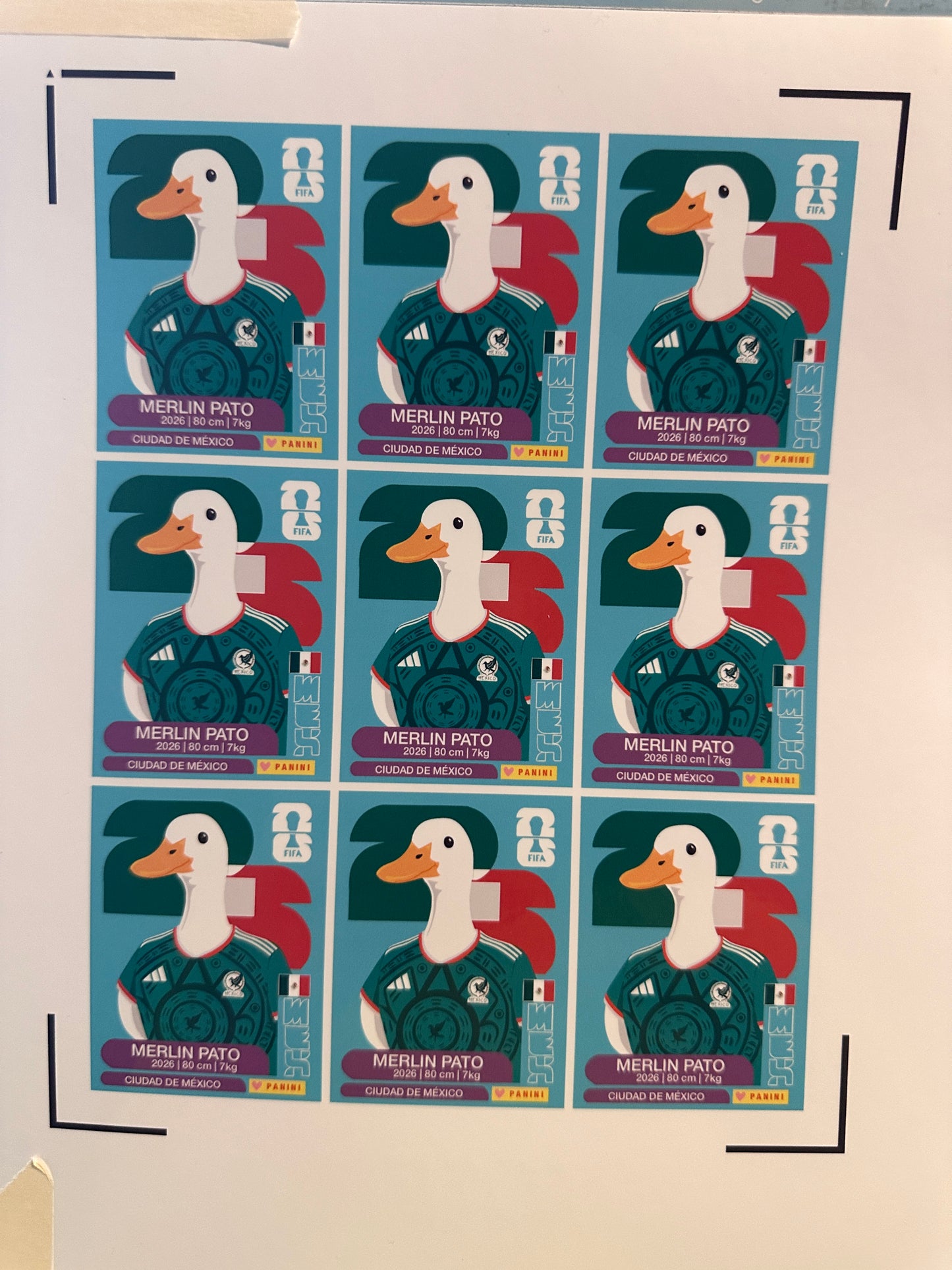 Merlin Duck Fan Sticker