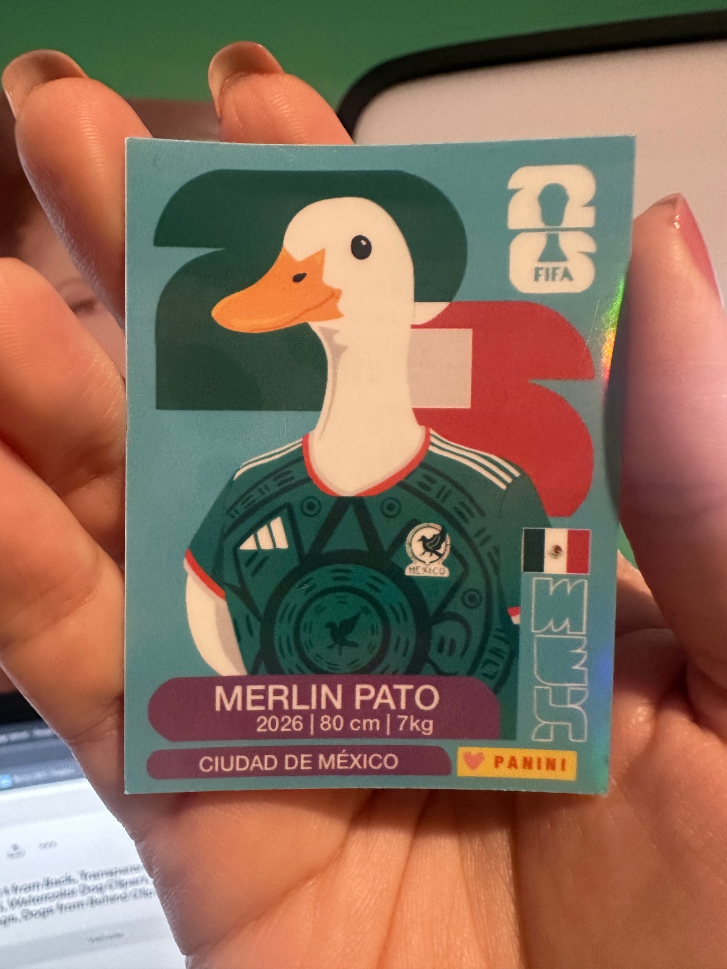 Merlin Duck Fan Sticker