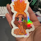 Orange Karol Showgirl Sticker