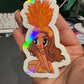 Orange Karol Showgirl Sticker