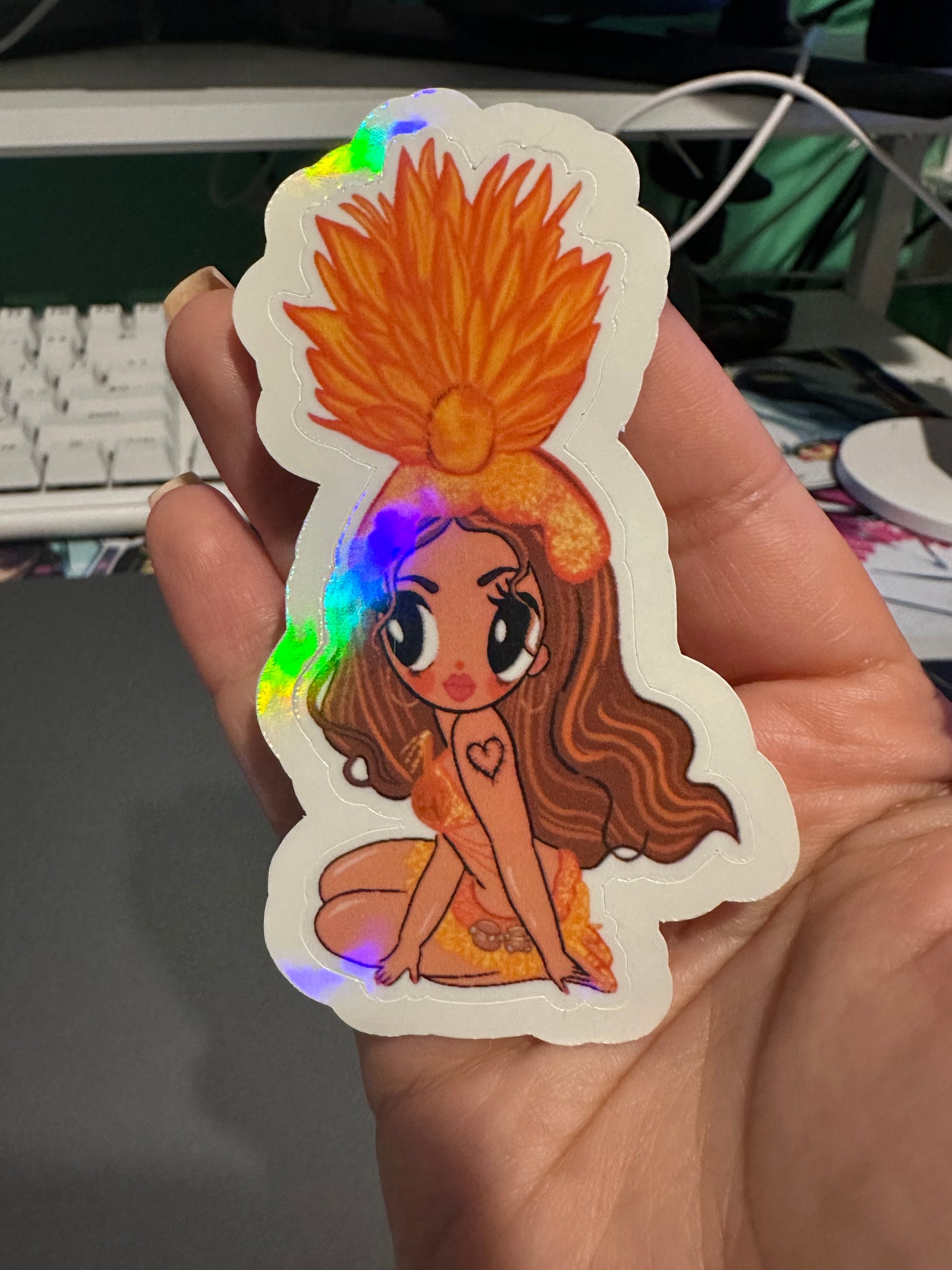 Orange Karol Showgirl Sticker