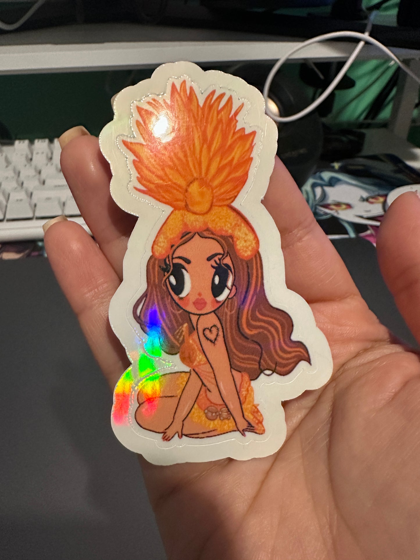 Orange Karol Showgirl Sticker