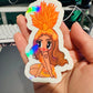 Orange Karol Showgirl Sticker