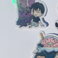 Jujutsu Kaisen Holiday Drink Holographic Waterproof Stickers